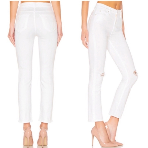 MOTHER Denim High Waisted Rascal Ankle Jeans Little Miss Innocent Stretch - Picture 2 of 12